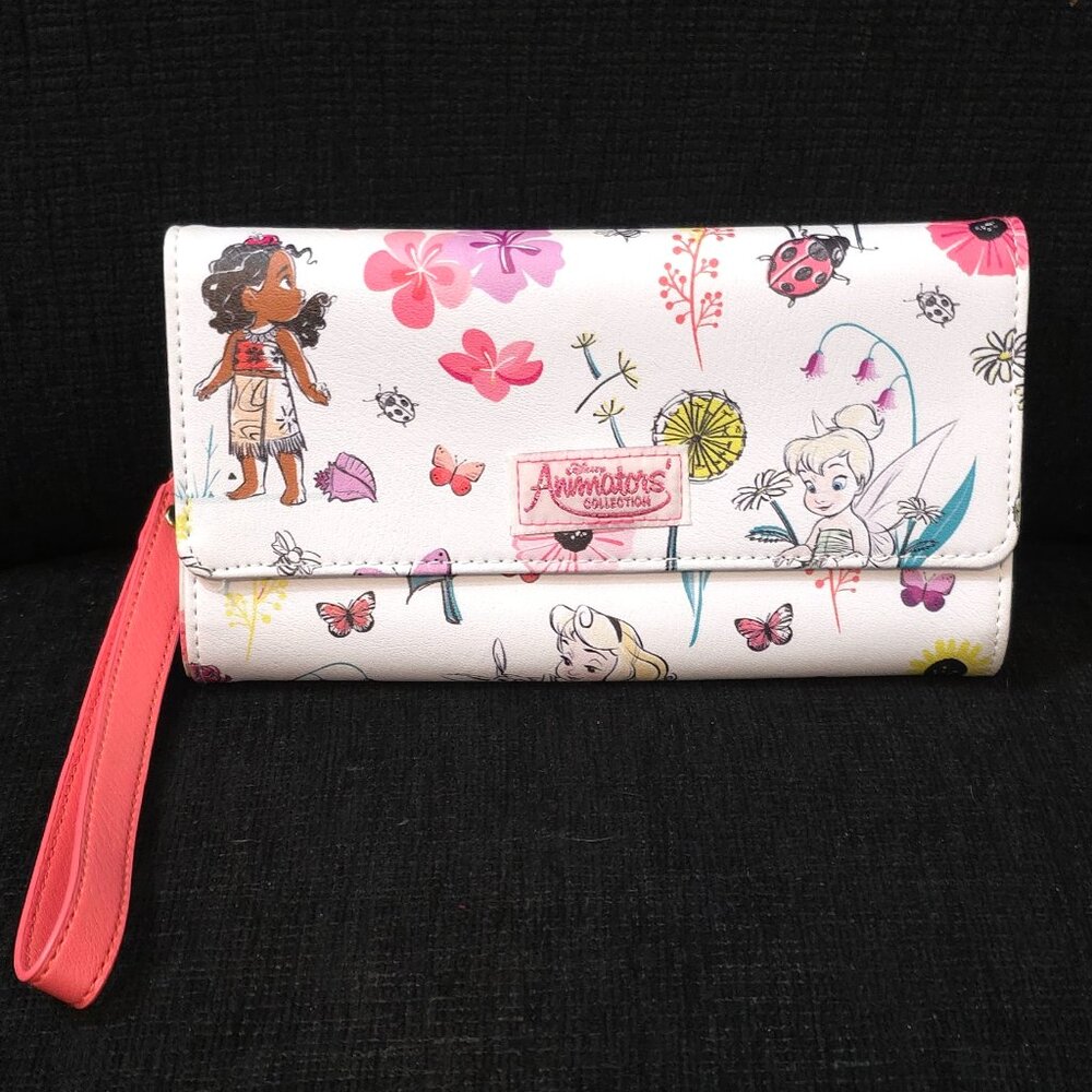 Disney Animators Collection Moana & Tinkerbell Wristlet Wallet